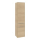 V&B Armoire haute Subway 3.0 40x171x36,2cm, Porte L/Gr Alu brillant, Nord Oa-1