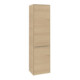 V&B Armoire haute Subway 3.0 40x171x36,2cm, Porte L/Gr Alu brillant, Nord Oa-1