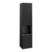 V&B Armoire haute Subway 3.0 40x171x36,2cm, porte L/gr aluminium brillant, bleu volcan