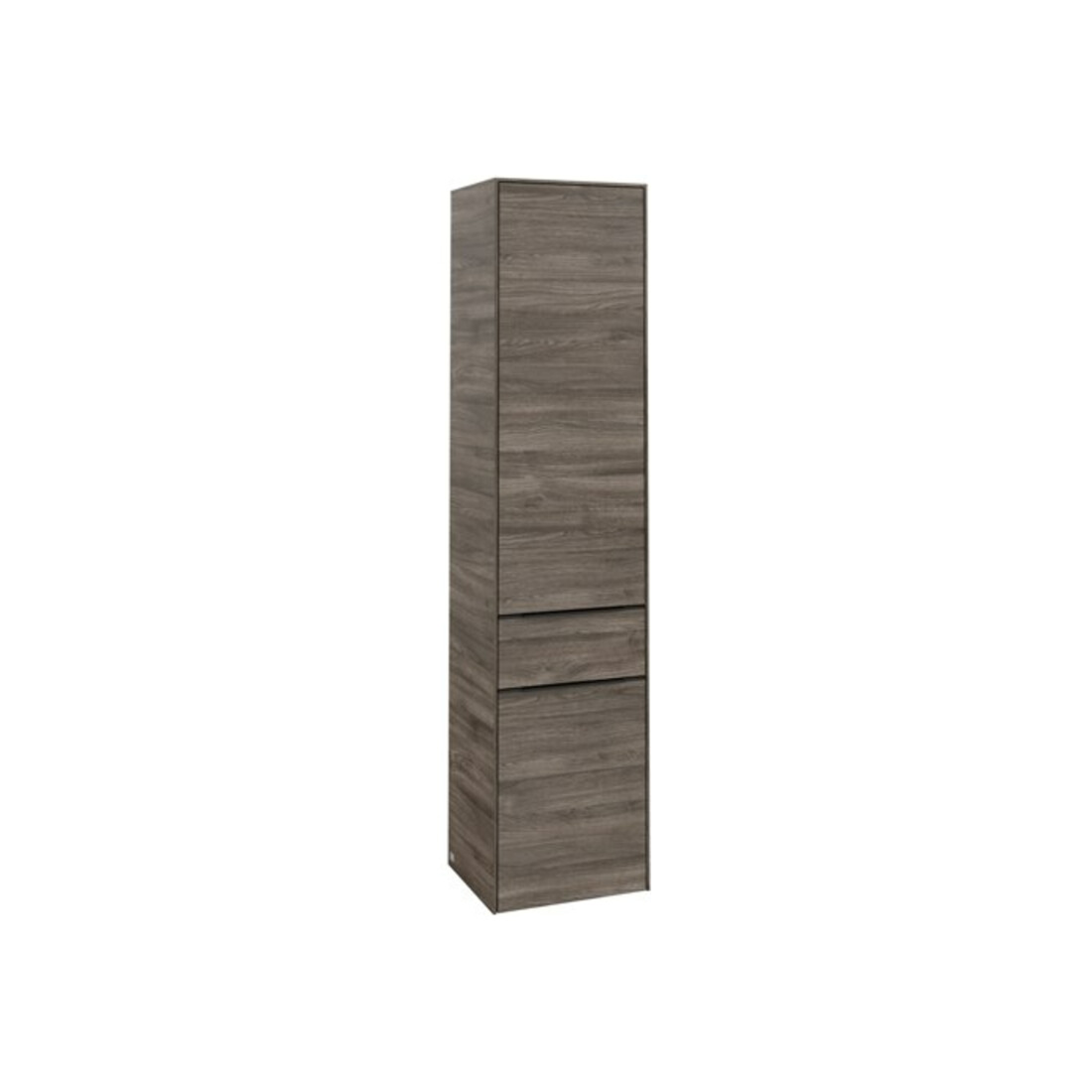 V&B Armoire haute Subway 3.0 40x171x36,2cm, porte L/Gr bleu volcan, sans poignée