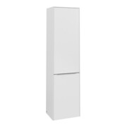 V&B Armoire haute Subway 3.0 40x171x36,2cm, Porte L/Poignée alu brillant, Blanc P