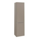 V&B Armoire haute Subway 3.0 40x171x36,2cm, porte L/poignée alu brillant, Taupe-1