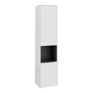 V&B Armoire haute Subway 3.0 40x171x36,2cm, porte R/Gr AL g, blanc brillant