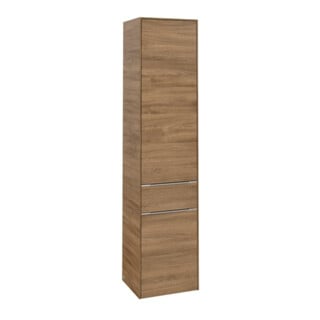 V&B Armoire haute Subway 3.0 40x171x36,2cm, porte R/Gr alu brillant, Kan Oa