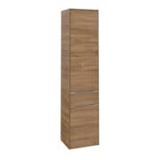 V&B Armoire haute Subway 3.0 40x171x36,2cm, porte R/Gr alu brillant, Kan Oa