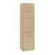 V&B Armoire haute Subway 3.0 40x171x36,2cm, Porte R/Gr Alu brillant, Nord Oa-1