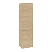 V&B Armoire haute Subway 3.0 40x171x36,2cm, Porte R/Gr Alu brillant, Nord Oa