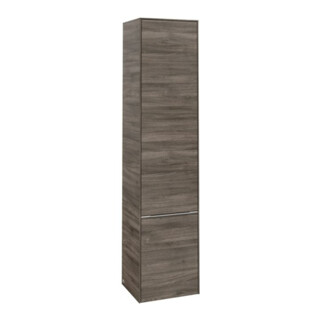 V&B Armoire haute Subway 3.0 40x171x36,2cm, porte R/Gr alu brillant, st. Oa