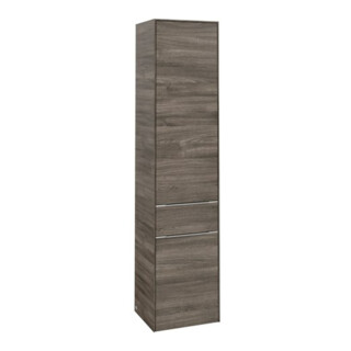 V&B Armoire haute Subway 3.0 40x171x36,2cm, porte R/Gr alu brillant, st. Oa
