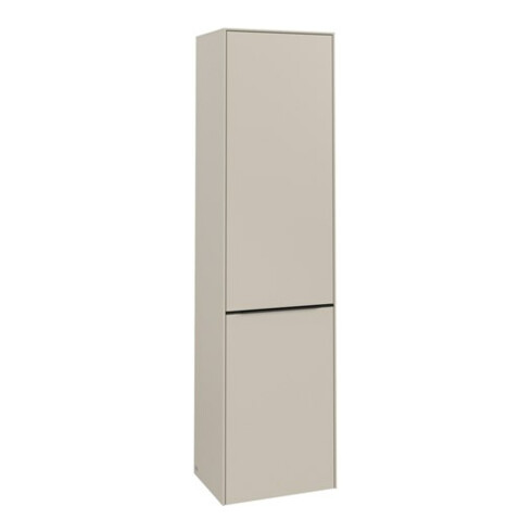 V&B Armoire haute Subway 3.0 40x171x36,2cm, porte R/Gr avant bleue, gris cashmere