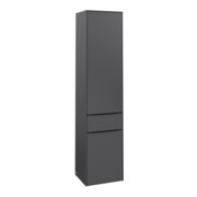 V&B Armoire haute Subway 3.0 40x171x36,2cm, porte R/Gr bleu volcan, graphite