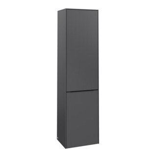 V&B Armoire haute Subway 3.0 40x171x36,2cm, porte R/Gr bleu volcan, graphite