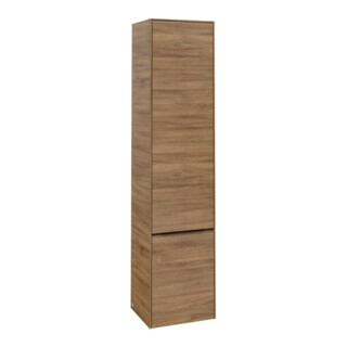 V&B Armoire haute Subway 3.0 40x171x36,2cm, porte R/Gr bleu volcan, Kan Oa
