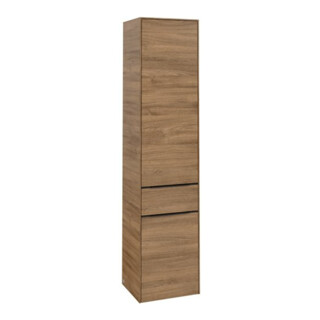 V&B Armoire haute Subway 3.0 40x171x36,2cm, porte R/Gr bleu volcan, Kan Oa