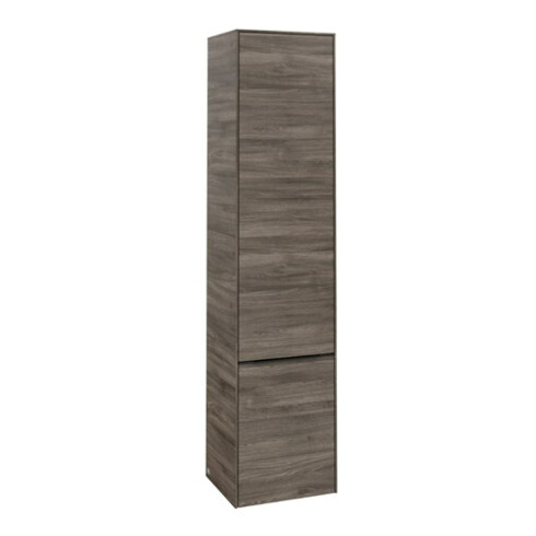V&B Armoire haute Subway 3.0 40x171x36,2cm, porte R/Gr bleu volcan, st. Oa