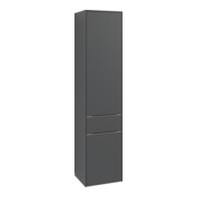 V&B Armoire haute Subway 3.0 40x171x36,2cm, porte R/Gr bleu volcanique, Oa