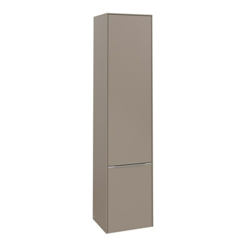 V&B Armoire haute Subway 3.0 40x171x36,2cm, Scha R/Poignée alu brillant, Taupe