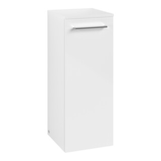 V&B Armoire latérale Avento 35x89x40,5cm, 1 porte, gauche, Brill. blanc