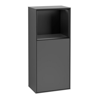 V&B Armoire latérale Éclairage mural Finion 41,8x93,6 cm, d, étag. sup. gauche, anthracite m