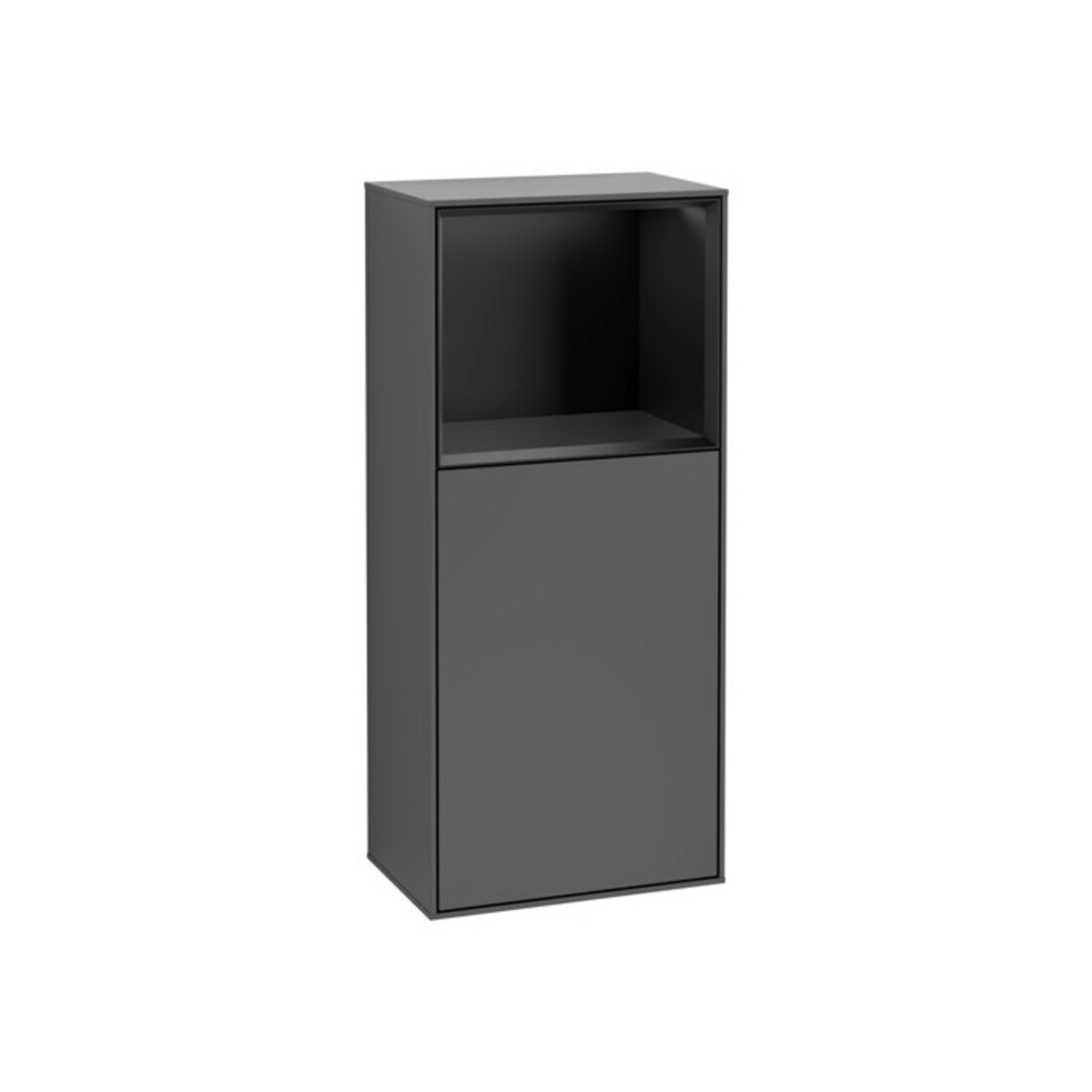 V&B Armoire latérale Éclairage mural Finion 41,8x93,6 cm, d, étag. sup. gauche, anthracite m