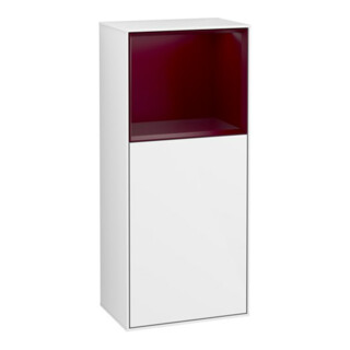 V&B Armoire latérale Éclairage mural Finion 41,8x93,6 cm, droite, blanc brillant