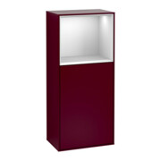 V&B Armoire latérale Éclairage mural Finion 41,8x93,6 cm, gauche, étagère sup. blanc mat Peo