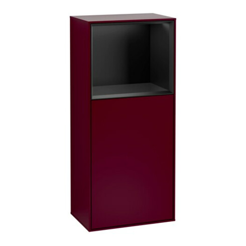 V&B Armoire latérale Éclairage mural Finion 41,8x93,6 cm, gauche, étagère sup. bleu mat Peo