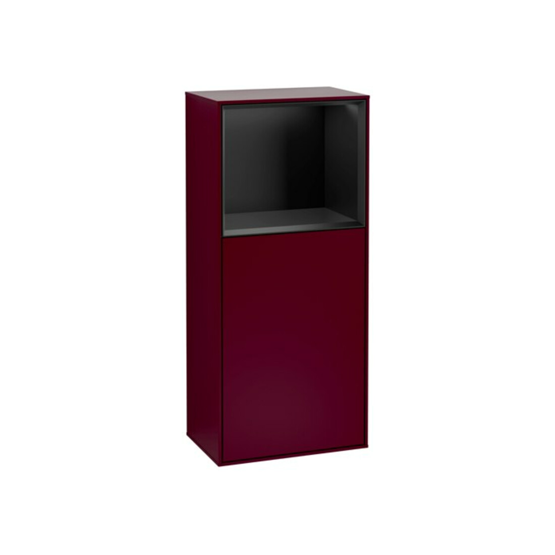 V&B Armoire latérale Éclairage mural Finion 41,8x93,6 cm, gauche, étagère sup. bleu mat Peo