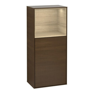 V&B Armoire latérale Éclairage mural Finion 41,8x93,6cm, gauche, étagère sup. inf., mur ven