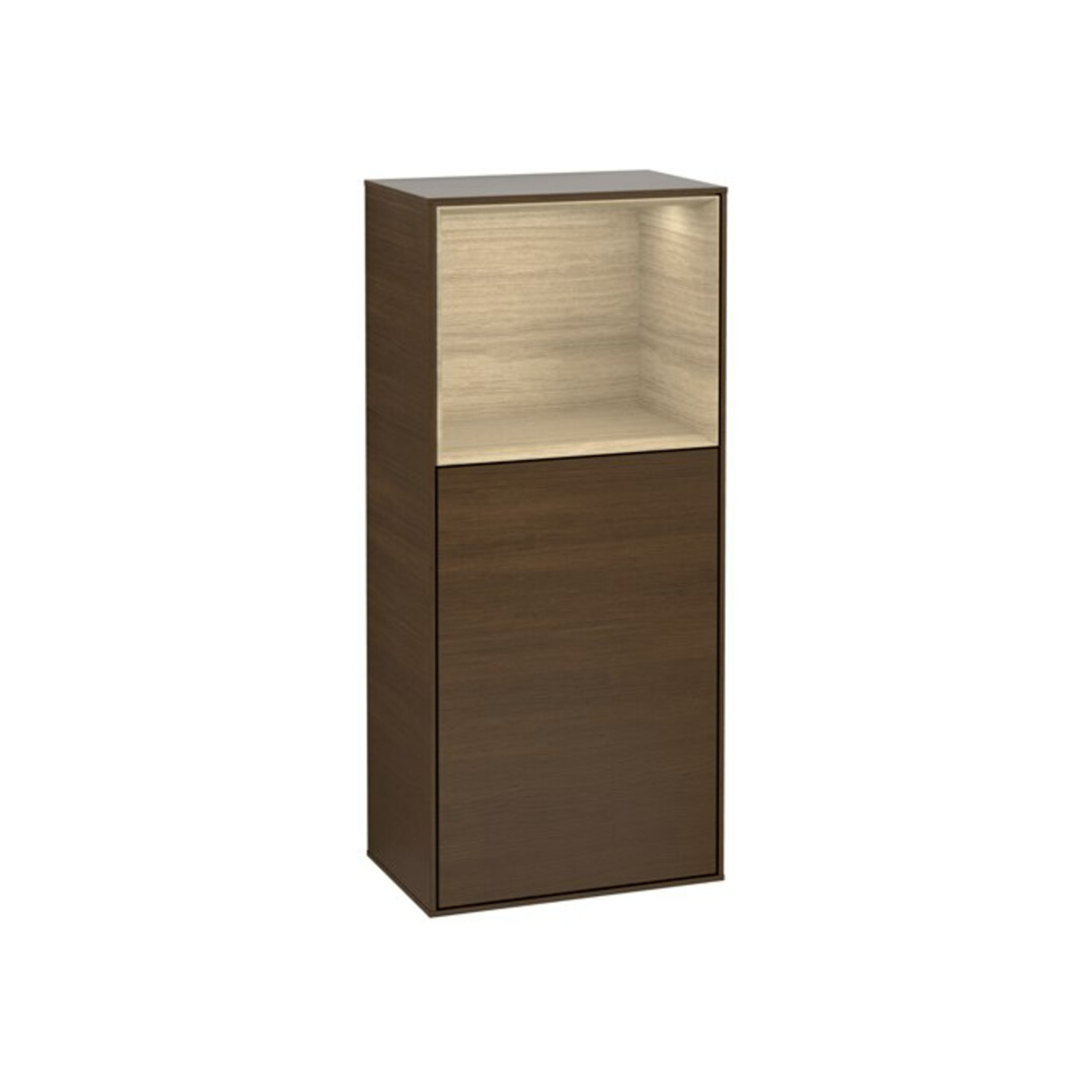 V&B Armoire latérale Éclairage mural Finion 41,8x93,6cm, gauche, étagère sup. inf., mur ven