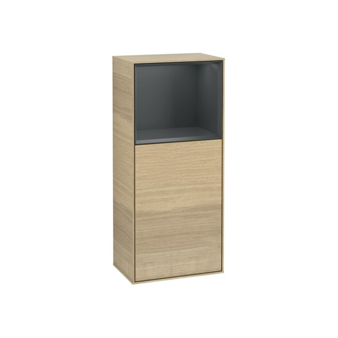 V&B Armoire latérale Éclairage mural Finion 41,8x93,6cm, gauche, étagère sup. moy. bas, Oa ven