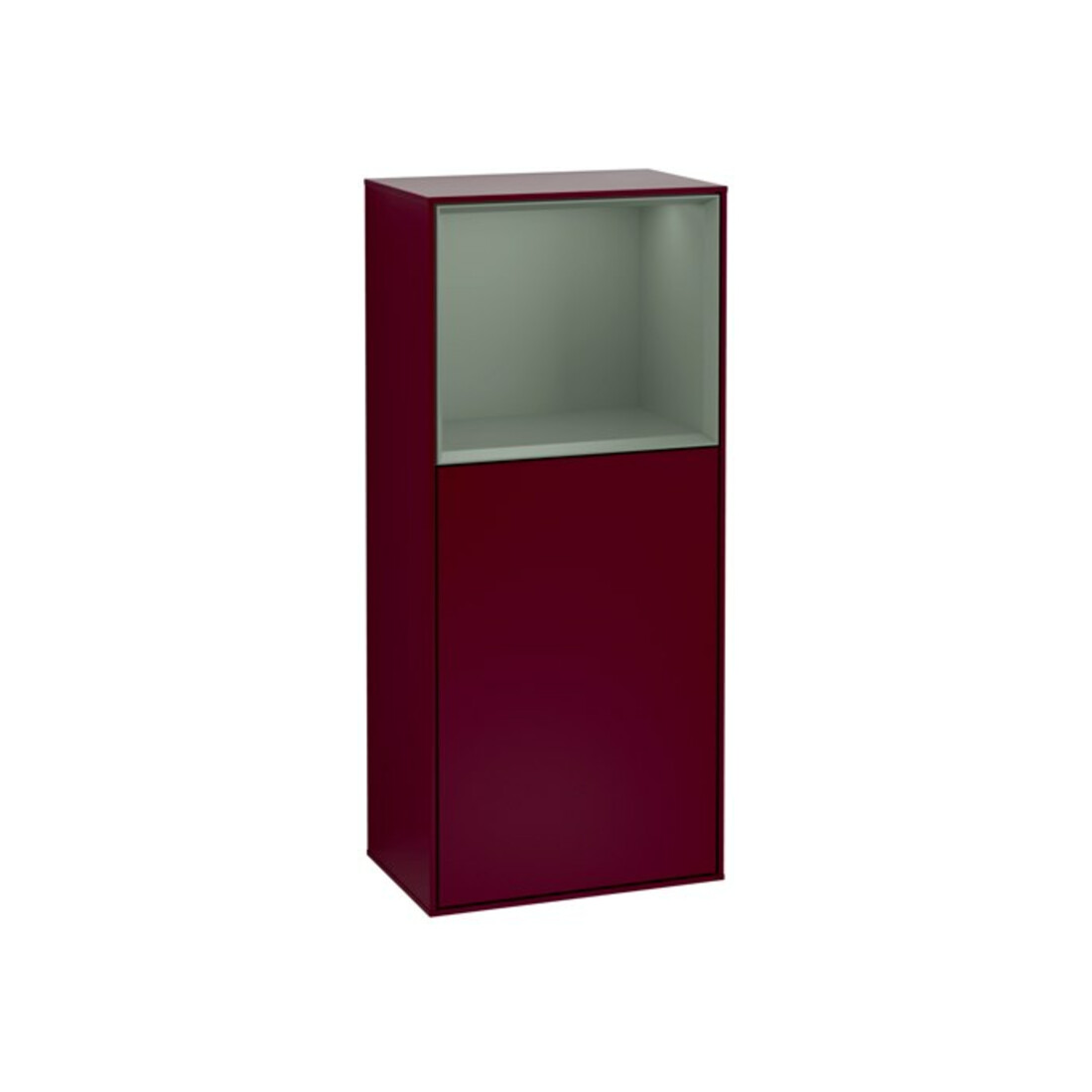 V&B Armoire latérale Éclairage mural Finion 41,8x93,6cm, gauche, étagère sup. Oli. m, Peo mat