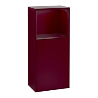 V&B Armoire latérale Éclairage mural Finion 41,8x93,6cm, gauche, étagère sup. Peo m, Peo mat