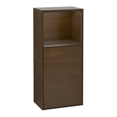 V&B Armoire latérale Éclairage mural Finion 41,8x93,6cm, gauche, étagère sup. wal ven, wal ven