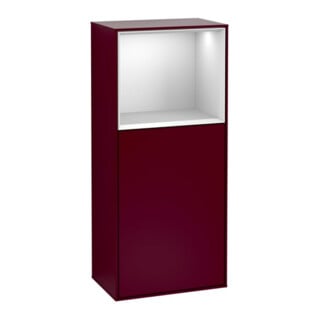 V&B Armoire latérale Finion 41,8x93,6 cm, droite, étagère sup. blanche, Peo mat