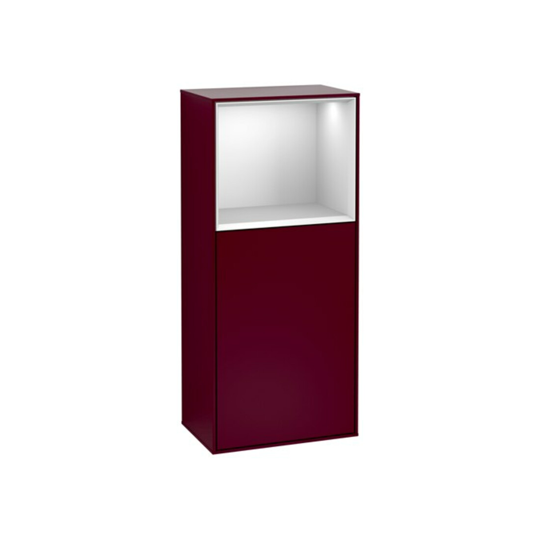 V&B Armoire latérale Finion 41,8x93,6 cm, droite, étagère sup. blanche, Peo mat