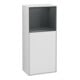 V&B Armoire latérale Finion 41,8x93,6 cm, droite, finition bois clair, blanc mat Lac-1