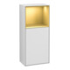 V&B Armoire latérale Finion 41,8x93,6 cm, gauche, étagère haut, blanc mat Lac-1