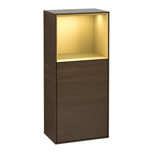 V&B Armoire latérale Finion 41,8x93,6 cm, gauche, étagère haute, noyer veiné