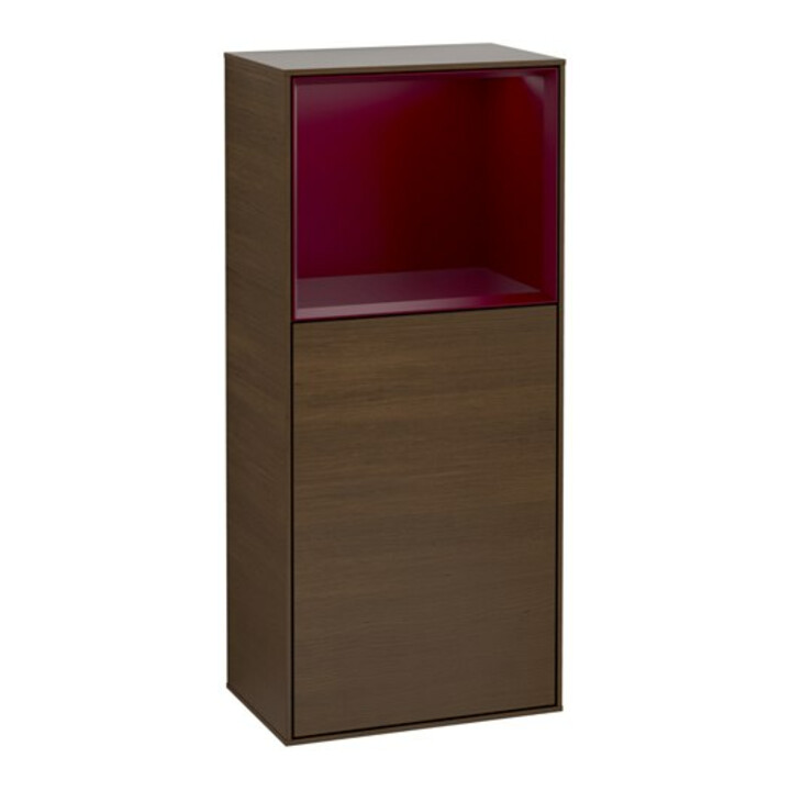 V&B Armoire latérale Finion 41,8x93,6 cm, gauche, étagère sup. Peo m, noyer veinée
