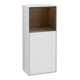 V&B Armoire latérale Finion 41,8x93,6 cm, L, RG chêne blanchi, blanc mat laqué-1