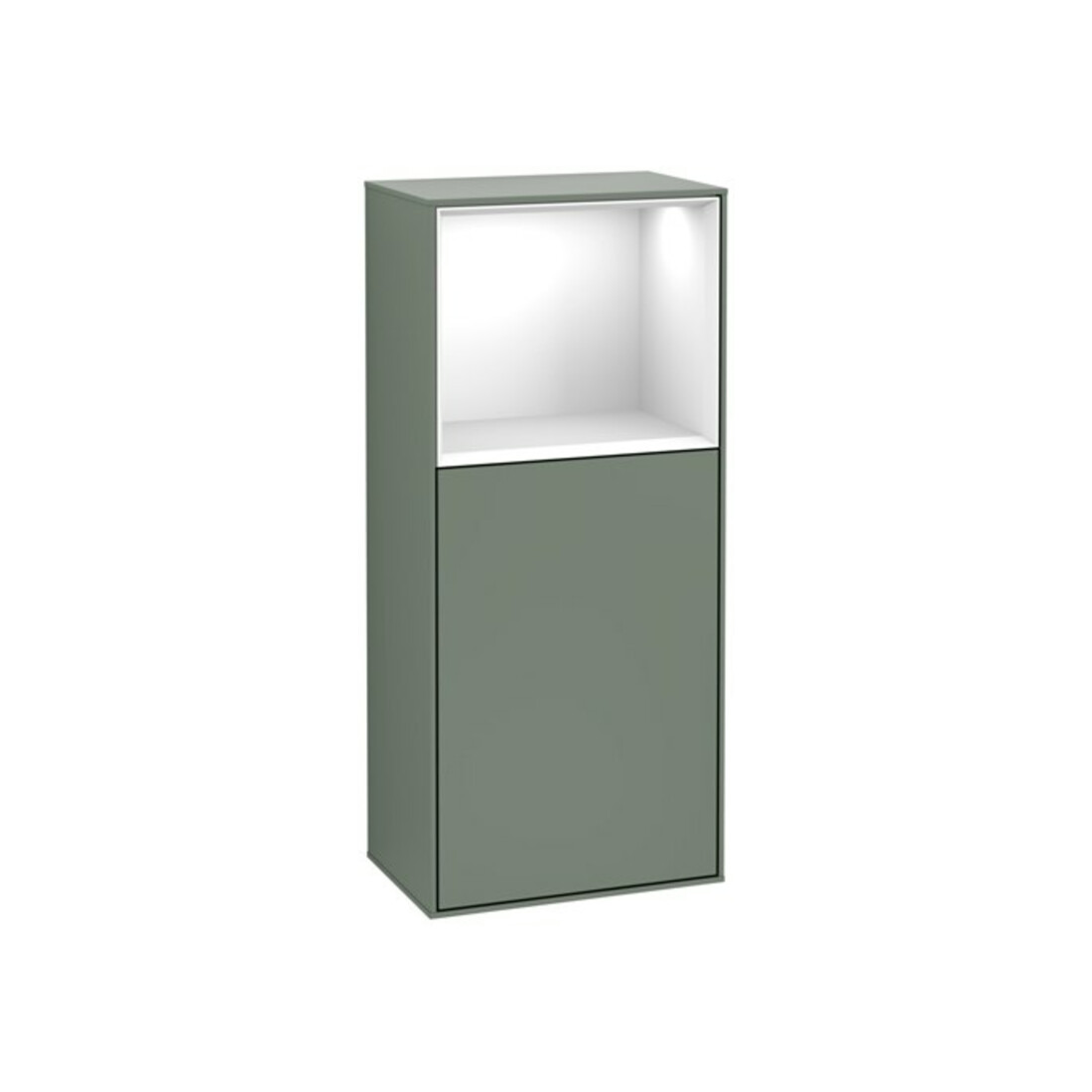 V&B Armoire latérale Finion 41,8x93,6cm, d, Rg blanc brillant, huile avec laque