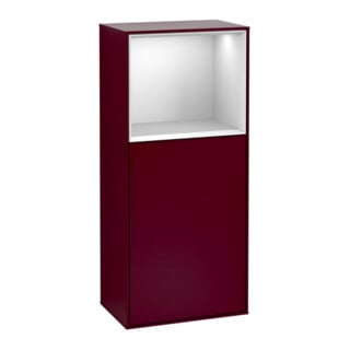 V&B Armoire latérale Finion 41,8x93,6cm, gauche, étagère sup. blanc mat Peo