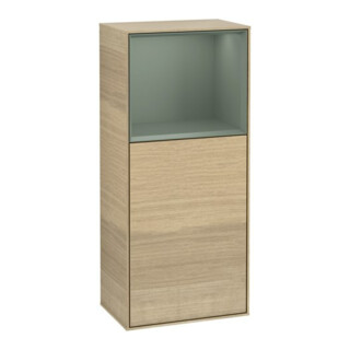 V&B Armoire latérale Finion 41,8x93,6cm, gauche, étagère sup. huilée, porte ouvrante