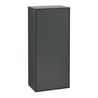 V&B Armoire latérale Finion 41,8x93,6x27 cm, porte à droite, bleu mat avec laque