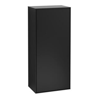 V&B Armoire latérale Finion 41,8x93,6x27cm, porte à droite, bleu mat laqué