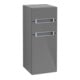 V&B Armoire latérale Subway 2.0 35,6x85,7 cm, D, gris clair, argenté, brillant Gr-1
