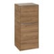 V&B Armoire latérale Subway 3.0 40x86x36,2 cm, porte gauche/poignée alu brillant, canal ouvert-1