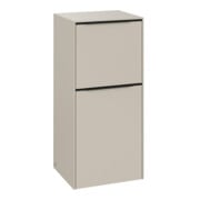 V&B Armoire latérale Subway 3.0 40x86x36,2cm, porte droite/grise devant bleu, gris cashmere