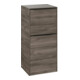 V&B Armoire latérale Subway 3.0 40x86x36,2cm, porte gauche/grande bleu volcan, st. Oa-1